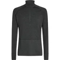 Icebreaker - Primeiras camadas - M Merino 260 ZoneKnit LS Half Zip Jet Heather para Homem - Tamanho M - Cinzento