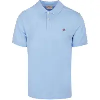 Gant para homem. 2210 Pólo em piqué Regular Fit Shield azul (3XL), Casual, Algodão, Clássico, Manga curta