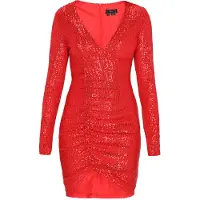 Faina Vestido de cocktail vermelho