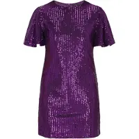Faina Vestido de cocktail púrpura