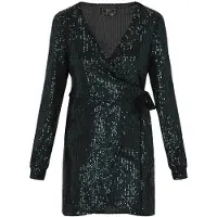 Faina Vestido de cocktail verde escuro