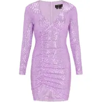 Faina Vestido de cocktail roxo