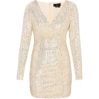 Faina Vestido de cocktail ouro / prata