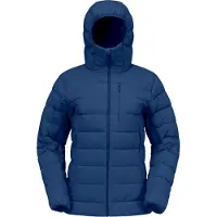 Norrøna - Vestuário caminhada mulher - Femund Down700 Zip Hood W Indigo Night para Mulher - Nylon - Tamanho L - Navy