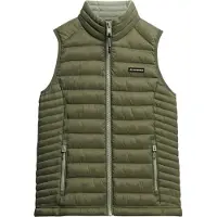 Superdry para mulher. W5011892A Colete acolchoado Fuji Lite verde (XXS), Casual, Náilon