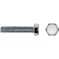 Celo Parafuso Sextavado Métrico Zinco 933 6x20 Mm 250 Unidades