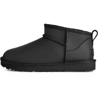 Ugg Botas baixas W CLASSIC ULTRA MINI LTHR mulheres - Preto - 39