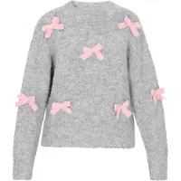 Mymo Pullover cinzento / cor-de-rosa