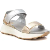 Xti para mulher. 14387405-ORO Sandálias 143874 douradas (37), Ouro, 3 a 5cm, Velcro, Casual