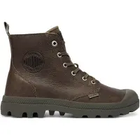 Palladium Botas com atacadores castanho escuro