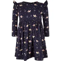 Happy girls Vestido bege / navy / ouro / rosa