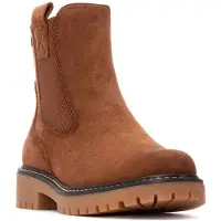Refresh para mulher. 17302701-TAUPE Botins 173027 castanhos (40), Marrom, Plano, 1 a 3cm, Zíper, Casual