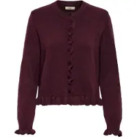 ONLY Casaco de malha 'JDYLETTY' vermelho rubi