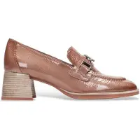 Hispanitas para mulher. HI243590 Mocassins em pele Al castanho (39), Couro, Marrom, 3 a 5cm, Nenhum, Casual