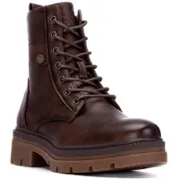Refresh para mulher. 17301701-TAUPE Botins 173017 castanhos (39), Marrom, Plano, 1 a 3cm, Zíper, Casual