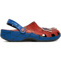 Crocs Socas 'SpidermanWeb' azul noturno / safira / vermelho fogo / branco
