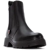 Refresh para mulher. 17302601-NEGRO Botins 173026 preto (38), Plano, 1 a 3cm, Zíper, Casual