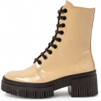 Art para mulher. 1137514KH003_082 Botas de couro 1375 York bege (40), 3 a 5cm, Zíper, Casual