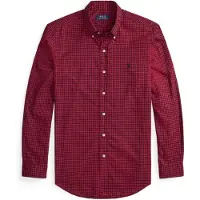 Ralph Lauren Camisa vermelho vinho / preto