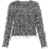MyMo ROCKS Pullover 'Young Fashion' cinzento / preto