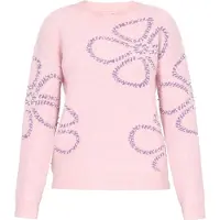 Mymo Pullover oversized 'Young Fashion' roxo / pó / branco pérola