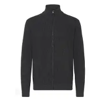 INDICODE JEANS Casaco de malha 'Revil ' cinzento escuro