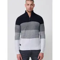 KOROSHI Pullover cinzento / preto / branco