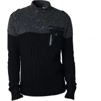 KOROSHI Pullover cinzento escuro / preto