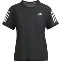 Adidas Camisa funcionais 'Own The Run' preto / branco