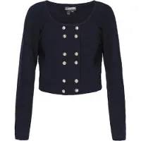 Dreimaster Casaco de malha navy / ouro