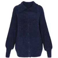 Dreimaster Casaco de malha oversized navy