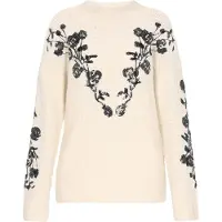 Usha Pullover preto / offwhite