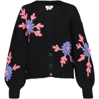 Mymo Casaco de malha oversized azul real / pitaya / preto