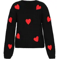 Mymo Pullover oversized 'Young Fashion' vermelho / preto