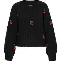 Mymo Pullover 'Young Fashion' verde / vermelho / preto