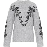 Usha Pullover cinzento claro / preto