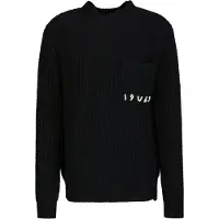19V69 Italia Pullover 'Areo' preto / branco