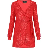 Faina Vestido de cocktail vermelho