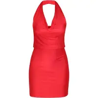 Faina Vestido de cocktail vermelho