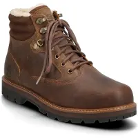 Timberland para homem. TB0A6CFXEM41 Botas de couro castanhas Britton Road (44), Marrom, Plano, Cordão, Casual, Ao ar livre