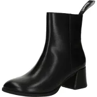 Camper para mulher. K400798-001 Botins de Pele Kora preto (38), Couro, 5 a 8cm, Zíper, Casual