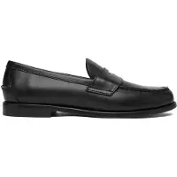 Ralph Lauren para homem. 803932221002 Mocassins de couro Alston Penny preto (46), Plano, Nenhum, Casual