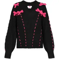 Mymo Pullover oversized rosa / preto