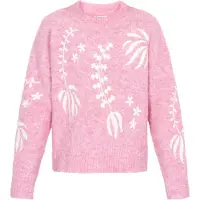 IZIA Pullover oversized rosa escurecido / offwhite