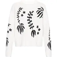 IZIA Pullover oversized preto / branco