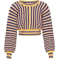 IZIA Pullover marinho / navy / amarelo escuro / cor-de-rosa