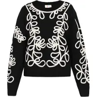 IZIA Pullover preto / branco
