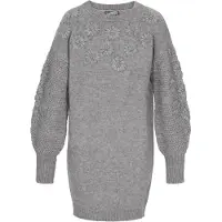 Dreimaster Vestido de malha cinzento