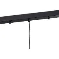 Opviq Candeeiro suspenso Berceste, preto, 3 lâmpadas, comprimento 140 cm