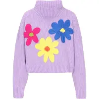 IZIA Pullover oversized 'Fashion Look' azul / amarelo / roxo claro / rosa